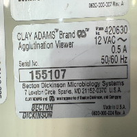 Clay Adams Brand Agglutination Viewer image 2